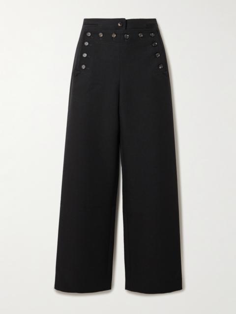 BODE Sailor Wool-twill Straight-leg Pants