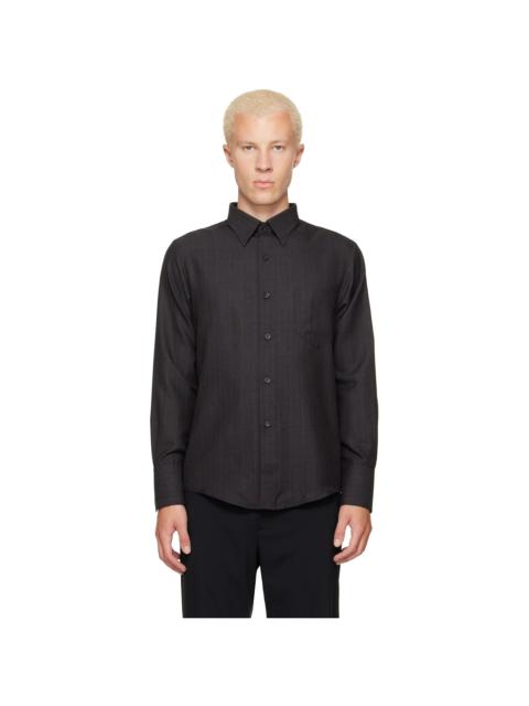 ERNEST W. BAKER Gray Classic Shirt