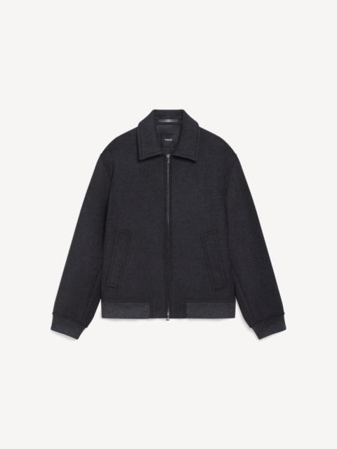 Theory Bomber Jacket in Plush Melton