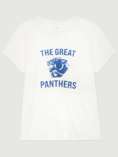 THE GREAT. THE BOXY CREW W/ GROWLING PANTHER GRAPHIC