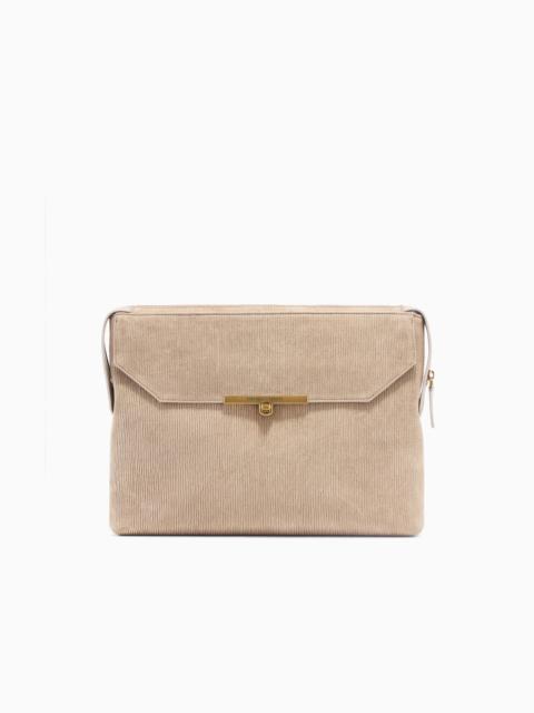 EMPORIO ARMANI ASV EMBOSSED SUEDE POUCH