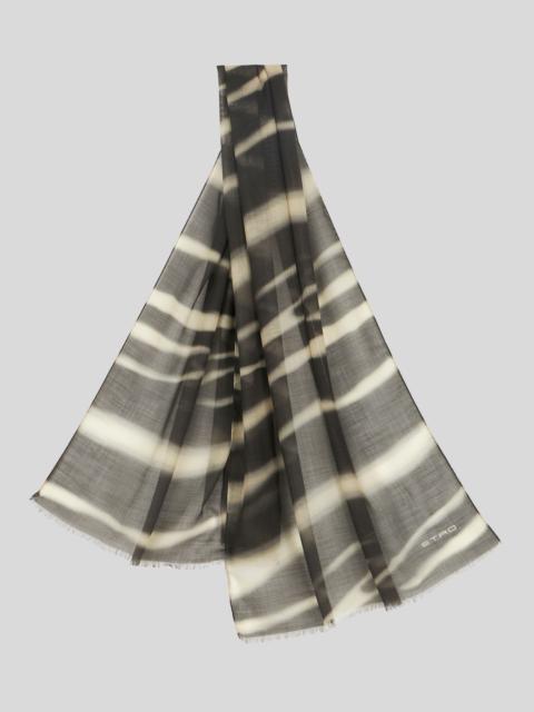 Etro GEOMETRIC PRINT CASHMERE SCARF