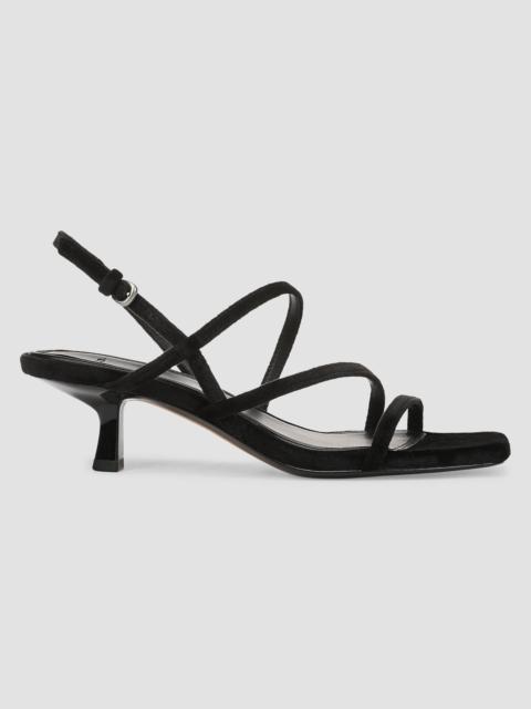 Vince Women's Tania 45MM Velvet Slingback Sandals - Black