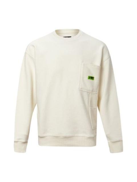 Converse Round-neck Long-sleeve Sweater Men White 10019956-A03
