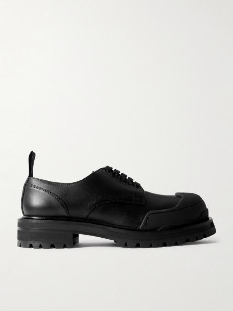 Marni Dada Rubber-trimmed Leather Brogues