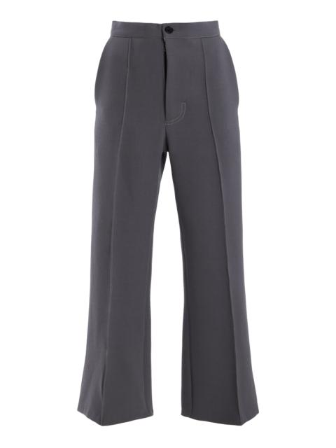 ZANKOV Wool Crepe Pant grey