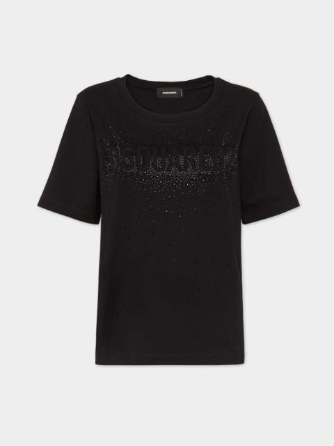 DSQUARED2 CRYSTAL EASY FIT T-SHIRT