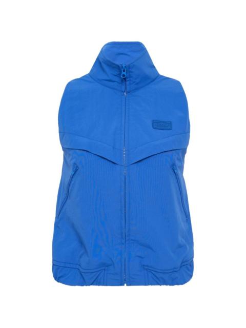 pushBUTTON zip-up gilet