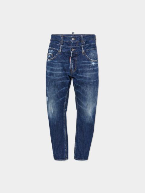 DSQUARED2 MEDIUM PLANTATION WASH SKATER JEANS | REVERSIBLE