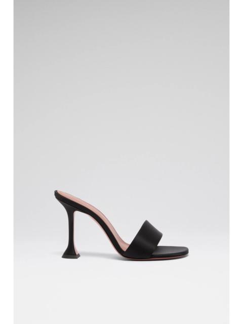 Amina Muaddi ANDREEA SLIPPER 95 BLACK SATIN