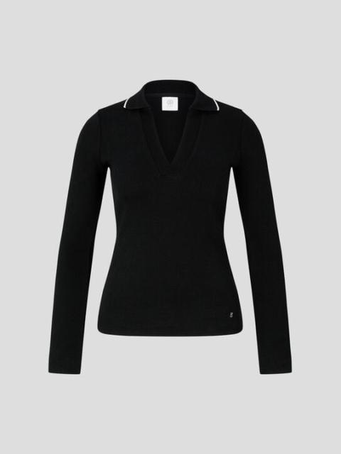 BOGNER Elia Knit polo shirt in Black