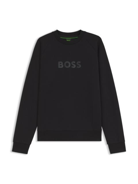 BOSS CREWNECK SWEATSHIRT WITH A PUFFED LOGO