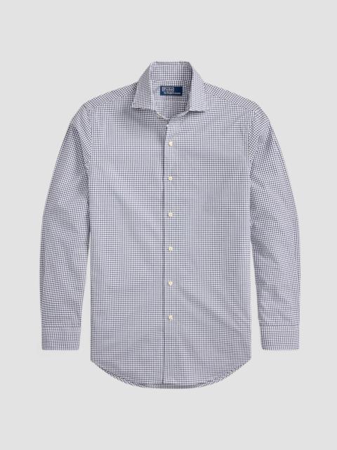 Ralph Lauren Men's Glen Plaid Poplin Classic-Fit Shirt - Navy White