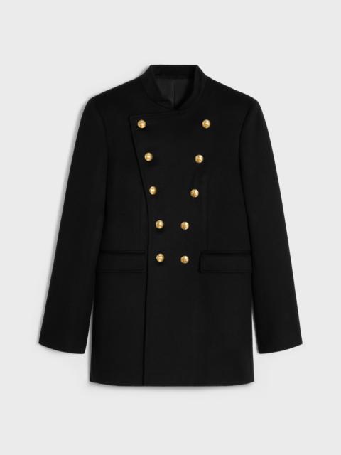 military coat in wool cloth