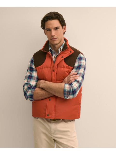 Brooks Brothers Corduroy Yoke Puffer Vest