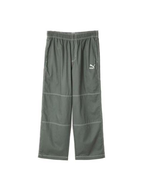 PUMA PUMA Swxp D Woven Pants with logo 'Olive Green' 626860-80
