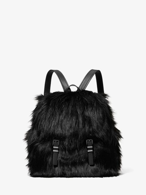 MICHAEL KORS Quinn Medium Faux Fur Backpack