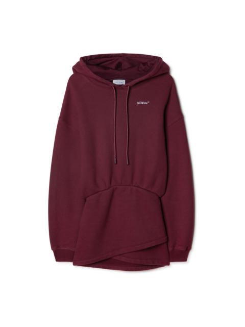 Off-White For All Book Hoodie Sweatdres Burgundy