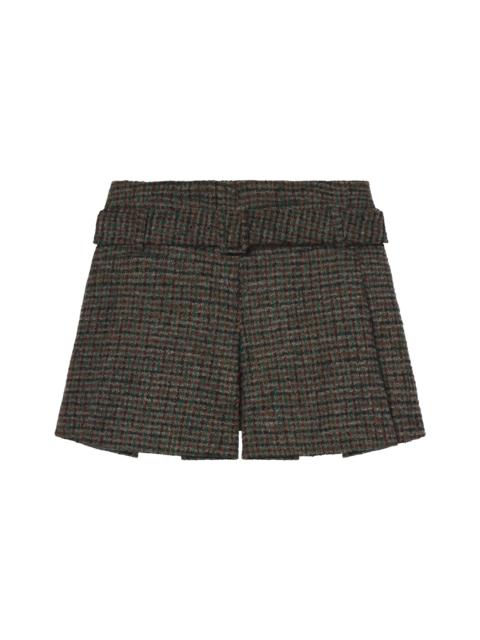 A.L.C. Como Tweed Belted Short