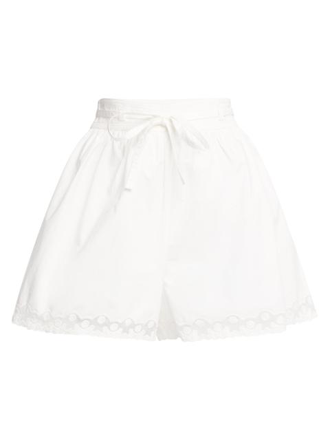 ULLA JOHNSON Women's Elowen Cotton Shorts - White