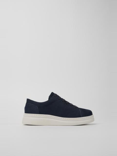 CAMPER Runner Up Blue Nubuck Sneakers for Women.