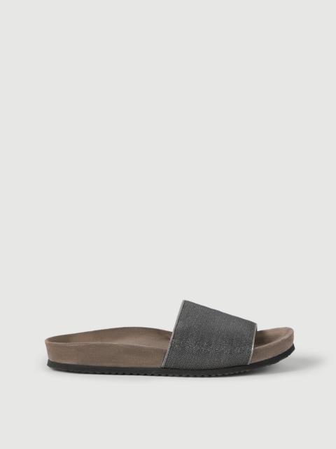 Brunello Cucinelli Precious slides in suede