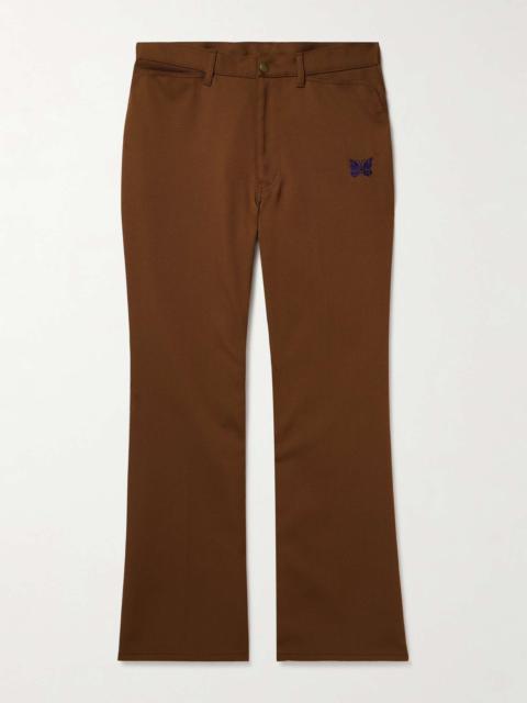NEEDLES Slim-Fit Bootcut Logo-Embroidered Twill Trousers