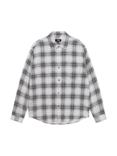 Stussy Matthew Printed Plaid Shirt 'Brown'