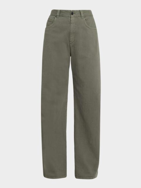 Brunello Cucinelli Super Stretch Wide-Leg Jeans
