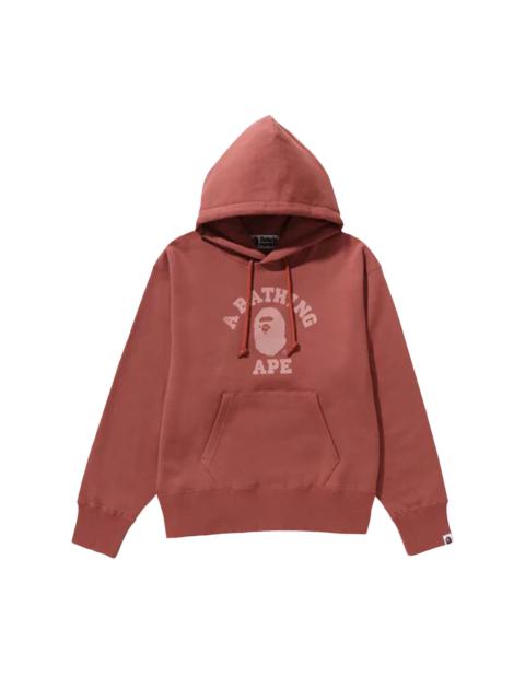 BAPE College Pullover Hoodie 'Pink'