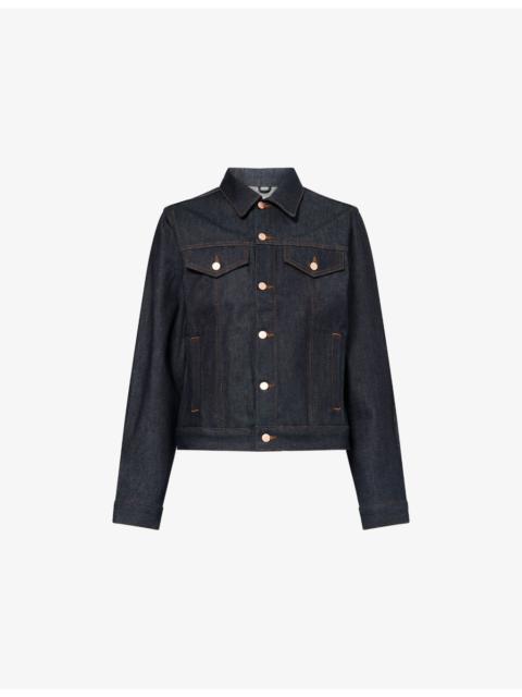 EMPORIO ARMANI Contrast-Stitch Denim Jacket