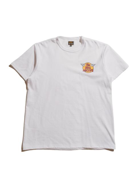 The Real McCoys MC24004 Logo Tee S/S White