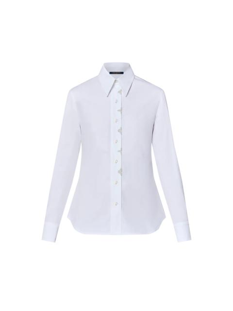 Louis Vuitton Monogram Flower Accent Shirt