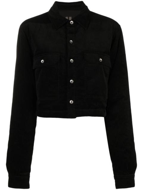 Rick Owens DRKSHDW corduroy cropped jacket