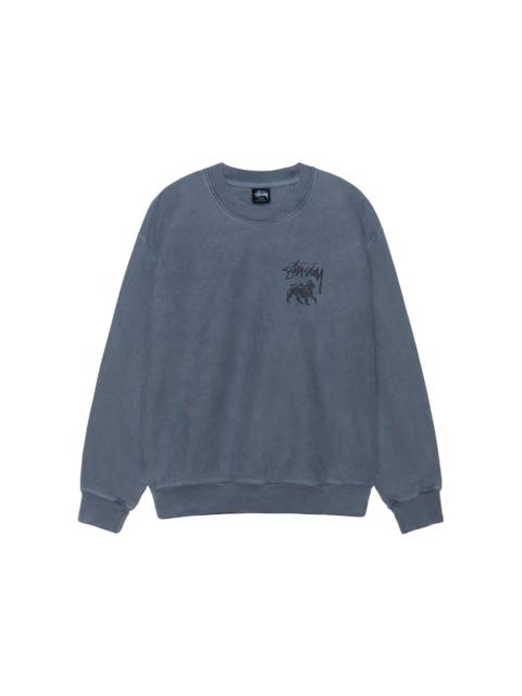 Stüssy Stussy Rasta Lion Pigment Dyed Crew Navy