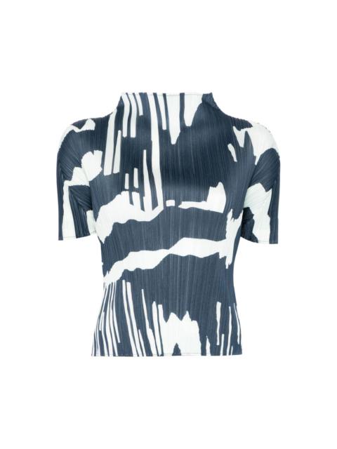 Pleats Please Issey Miyake Refraction top
