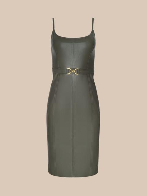 L'AGENCE Halia Vegan Leather Dress