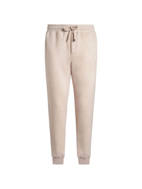 Pegaso-embroidered wool jogging trousers