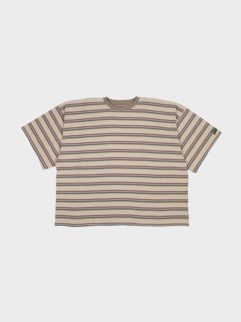 Multi Stripe Jersey HUGE-T - Beige/Navy