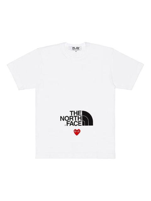 Comme des Garçons PLAY COMME des GARCONS PLAY x The North Face 'play together' Short-sleeved White AE-T202-051-1