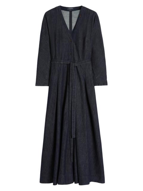 Max Mara Women's Abito in Denim Di Cotone Con Cintura Dress - Ultramarine