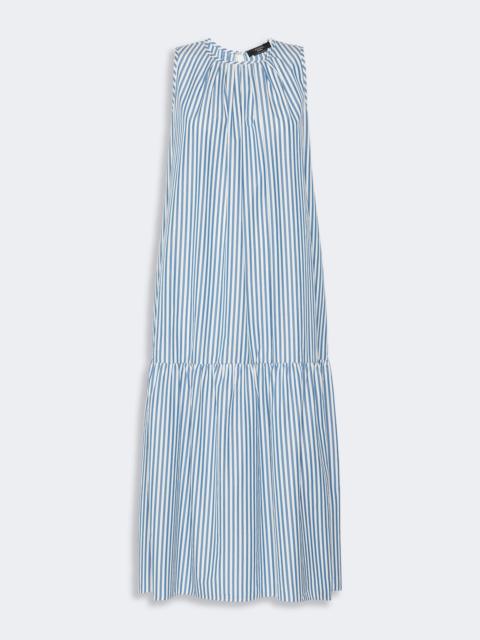 WEEKEND Max Mara CAPO Long cotton poplin dress - CORNFLOWER BLUE