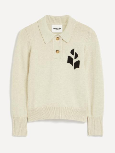 Isabel Marant Étoile Nola Logo Collared Jumper
