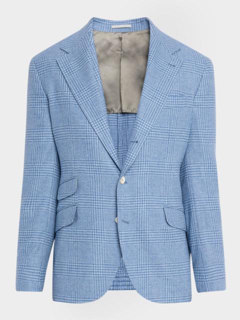 Brunello Cucinelli Men's Tonal Plaid Single-Breasted Sport Coat