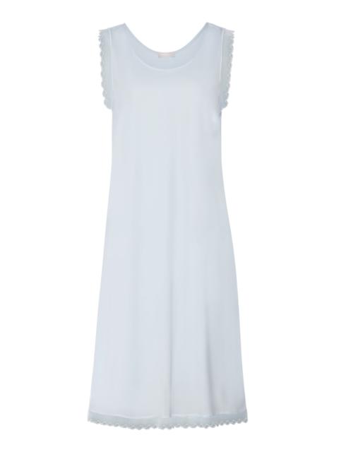 HANRO Inaya Scalloped Lace Cotton Tank Nightgown