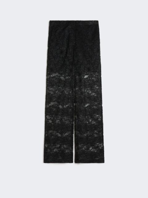 Lace trousers - black