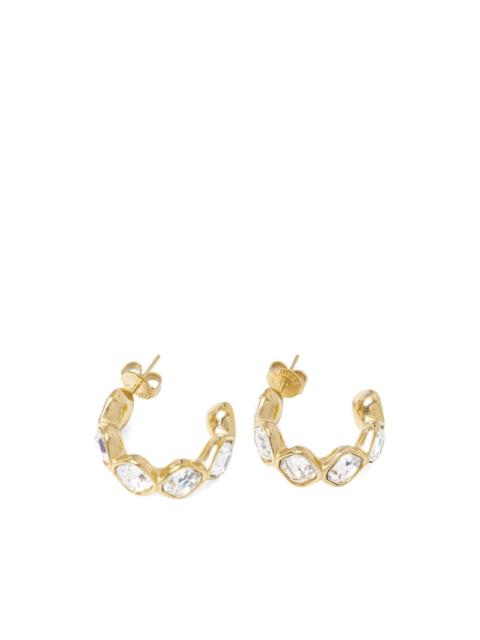 GUESS USA crystal-embellished hoop earrings