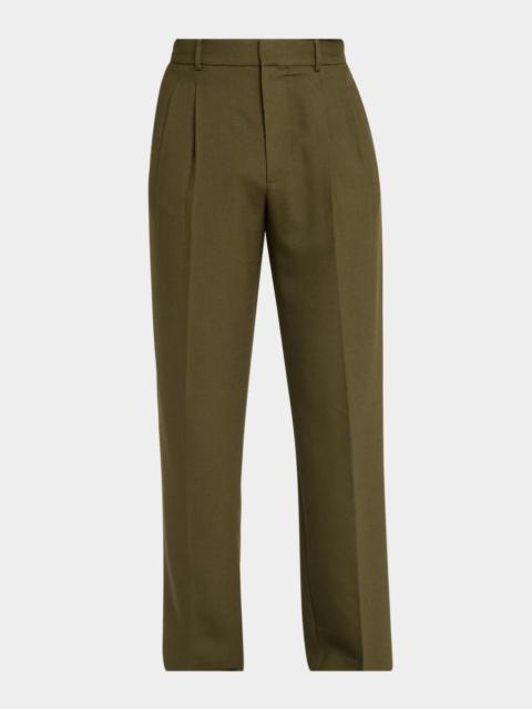 SIMKHAI Men's Julian Tapered-Leg Pleated Trousers