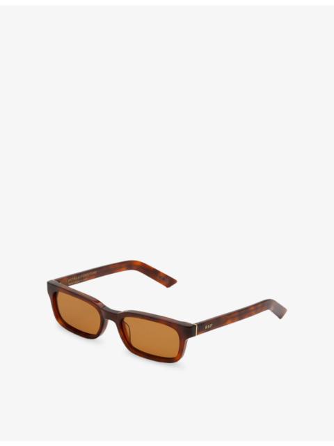 RETROSUPERFUTURE Gesto Rectangular-Frame Acetate Sunglasses