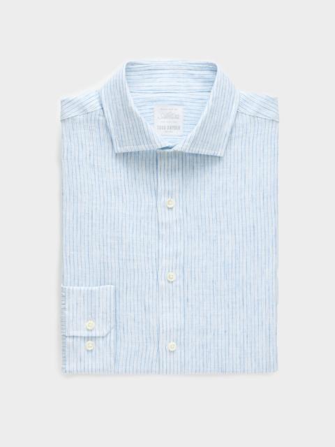 TODD SNYDER Italian Linen Spread Collar Dress Shirt
